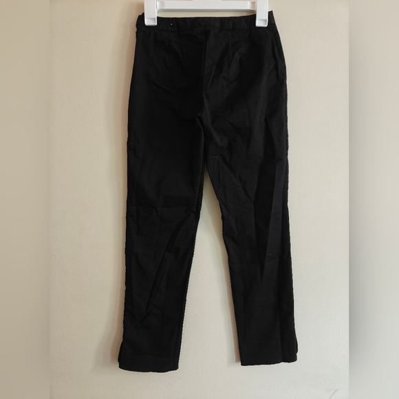 Ann Taylor Loft Stretch Women's Pants Tulip Hem Black Trousers Slacks Straight - Picture 3 of 7